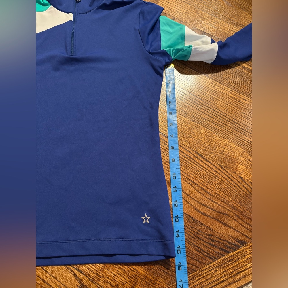 Lohla Sport | LS Fiona Cross Stripe Lapis Blue White Sz S - Picture 5 of 7